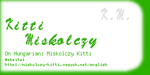 kitti miskolczy business card